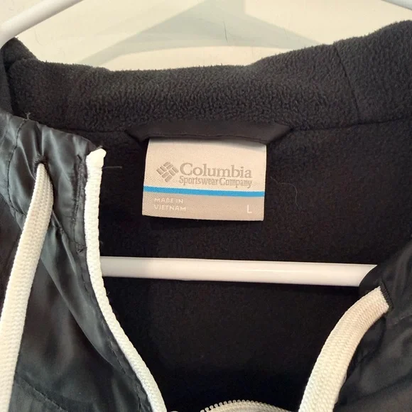 Columbia Gray Hooded Zip Windbreaker Jacket Size Large - Picture 3 of 4